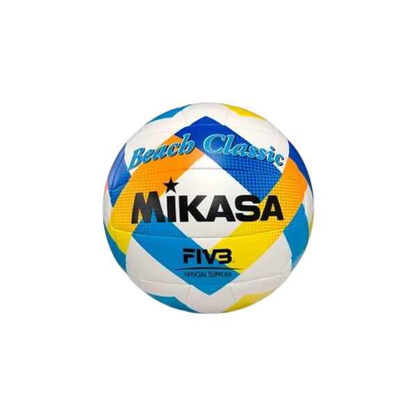 Bola de Vôlei de Praia Mikasa BV543-Y Branco, Amarelo e Azul Mikasa