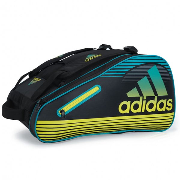 ●Playa Made Clic Raqueteira Adidas Tour Para Padel e Beach Preta Amarela e Azul